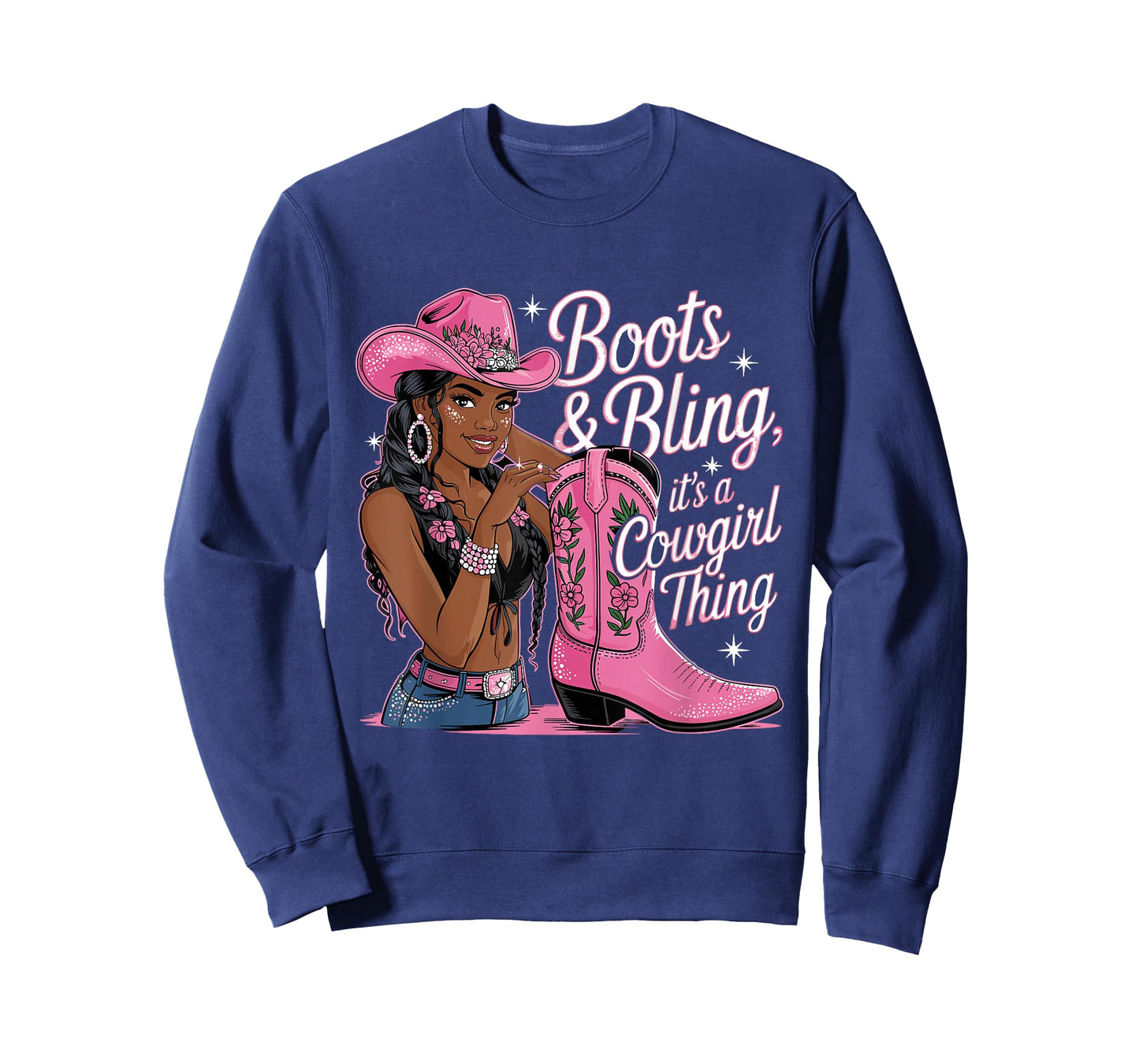 Boots and Bling it's Cowgirl Thing,Black History Month Pride T-Shirt