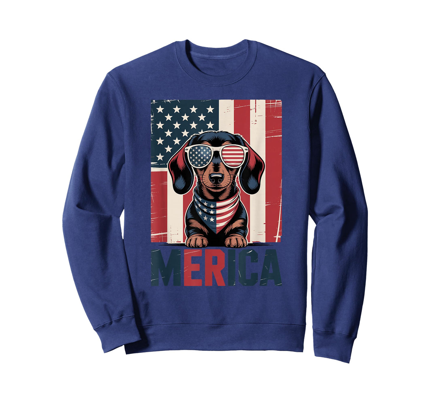 US Flag Merica Dachshund 4th of July T-Shirt