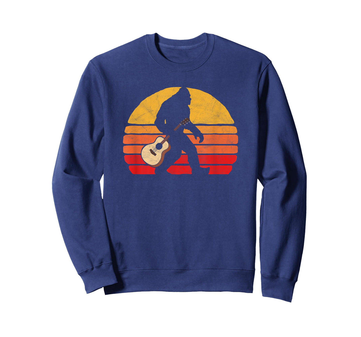 Bigfoot & Acoustic Guitar Country Rock Bluegrass Music T-Shirt