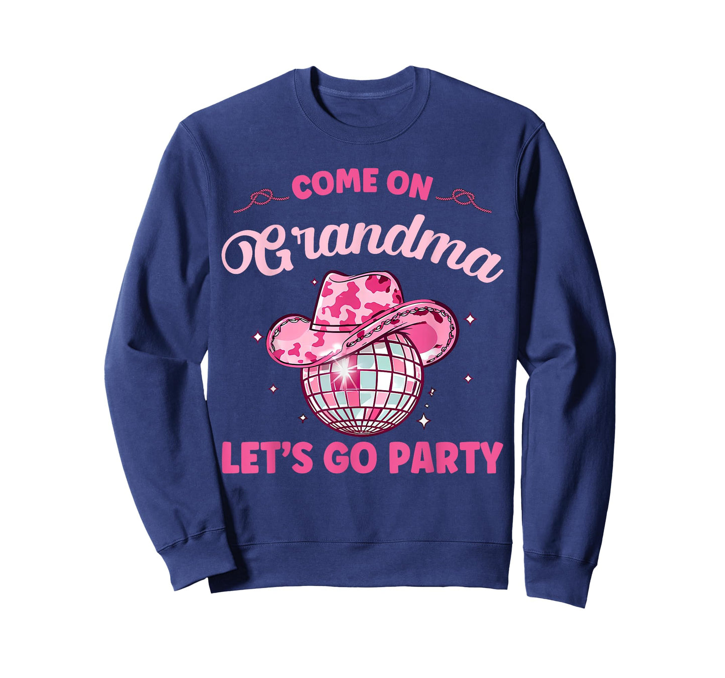 Come On Grandma Let's Go Party Birthday Party Disco Cowboy T-Shirt