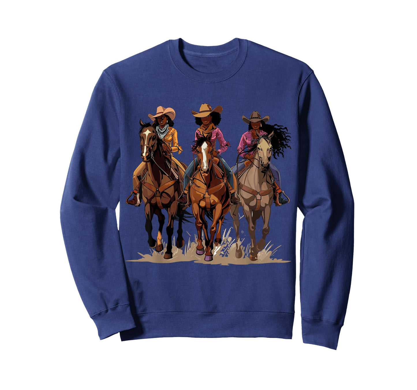 Black African American Cowgirl Western Country Texas Rodeo T-Shirt