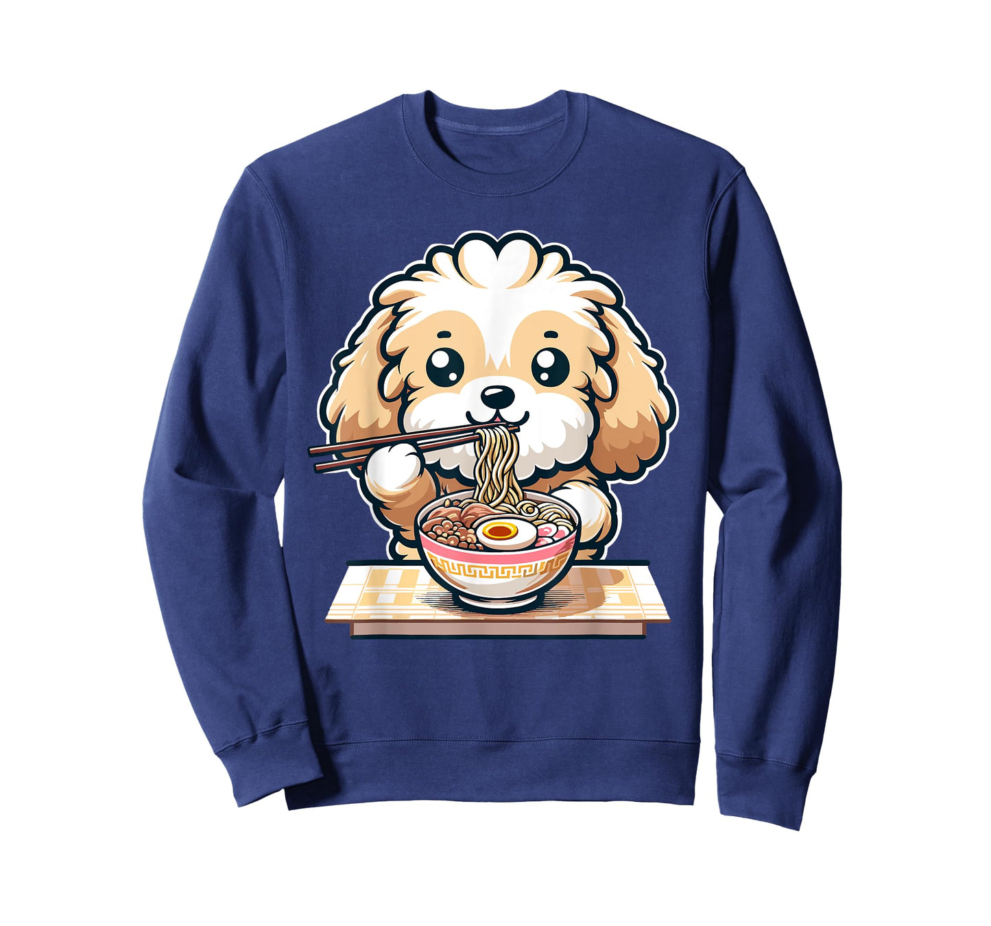 Cute Kawaii Cockapoo Eating Ramen Noodles Food Dog Lovers T-Shirt