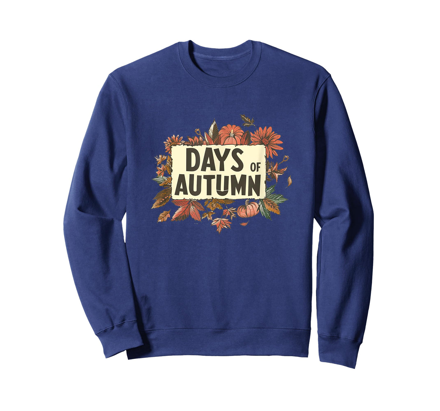 Amazing Days of Autumn Emblem with Nice Colorful Leaves T-Shirt