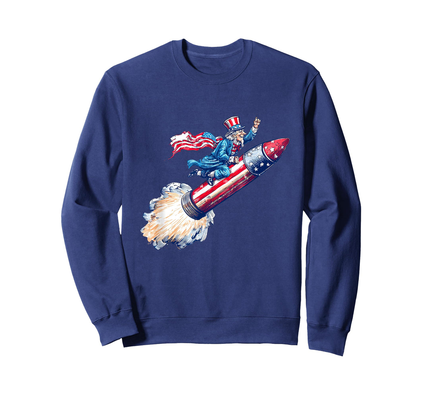 Amazing Rocket Sam with Firework for US Space Lovers T-Shirt