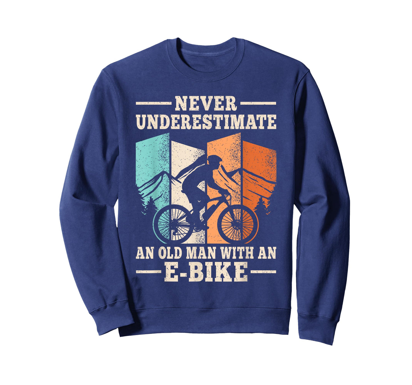 Never Underestimate An Old Man With An E-Bike Electric Bike T-Shirt