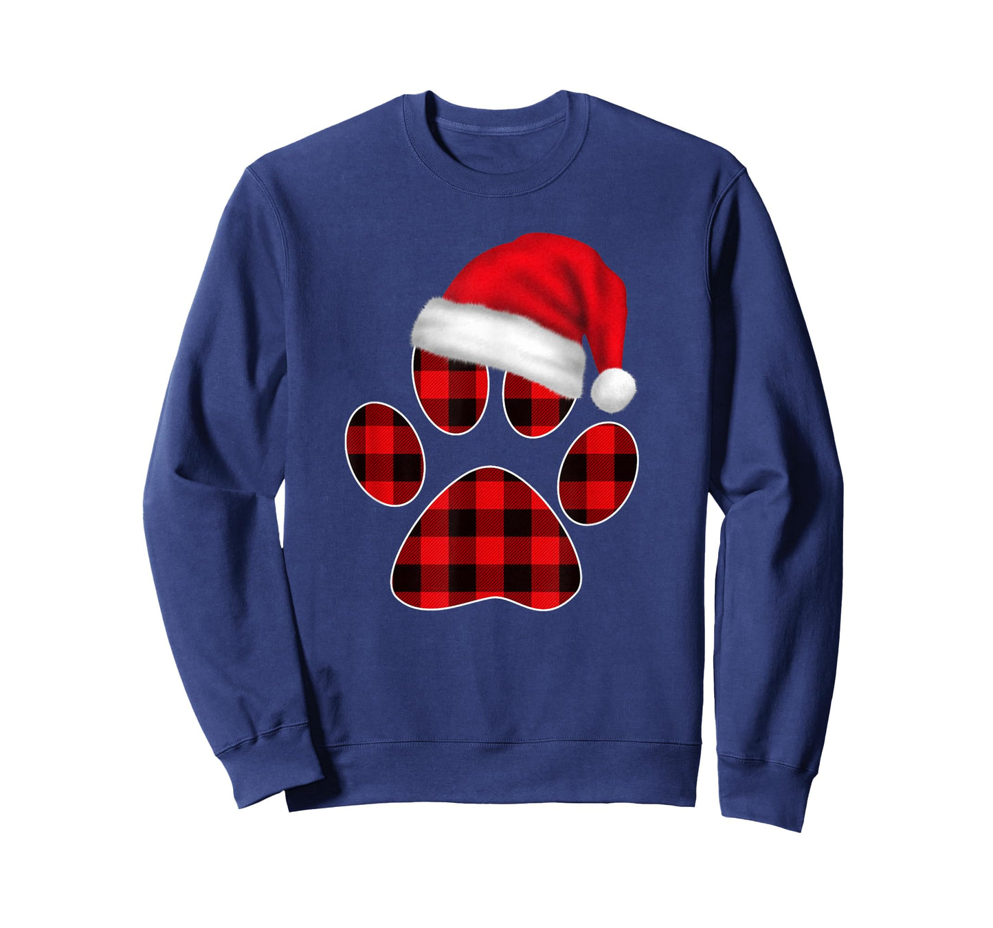 Christmas Pajama Women Girls Christmas Gifts Plaid Paw T-Shirt