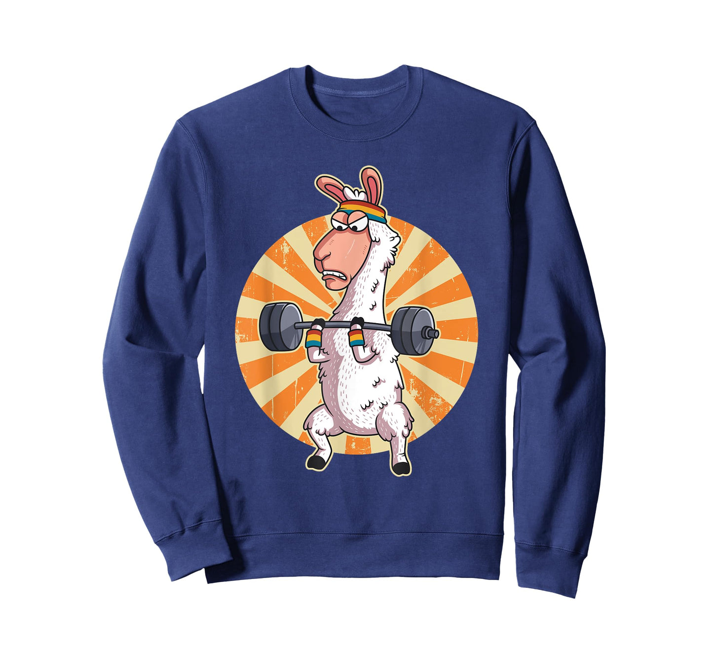Weightlifting Llama Alpaca Gym Training Workout Gift T-Shirt
