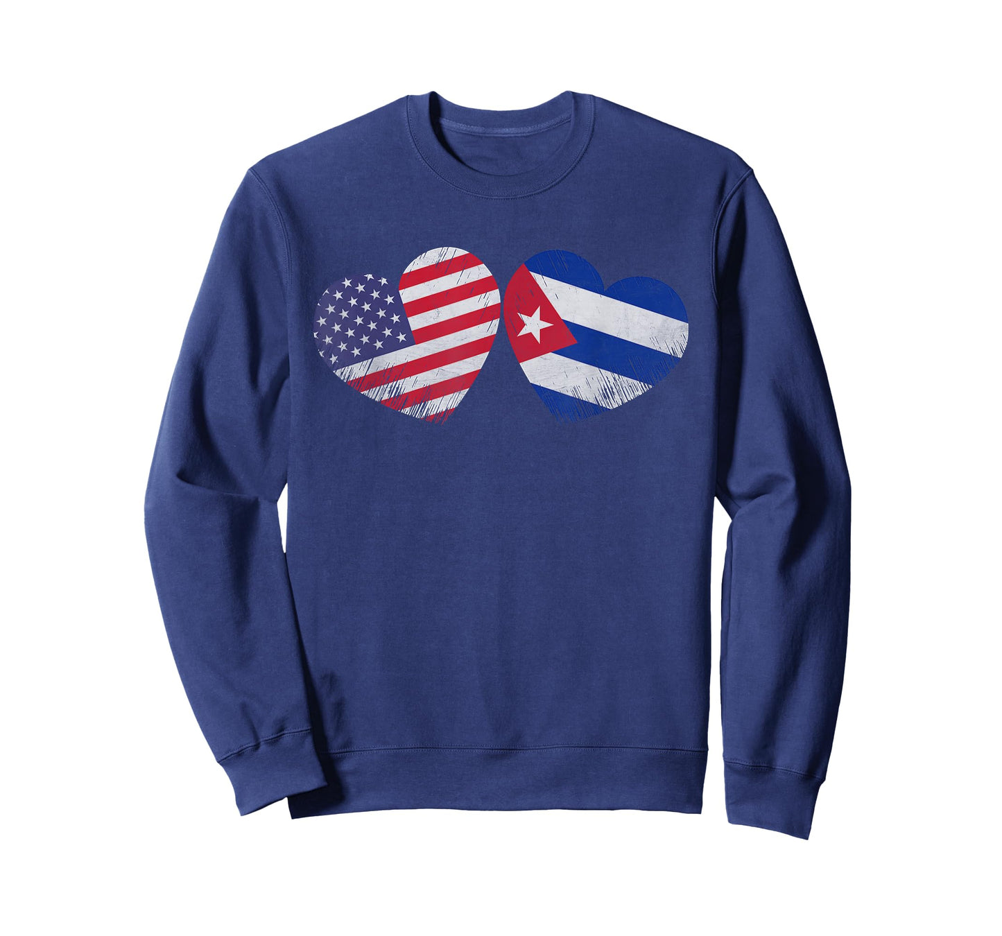 Heart Cuban American Flag Patriotic Family Heritage T-Shirt