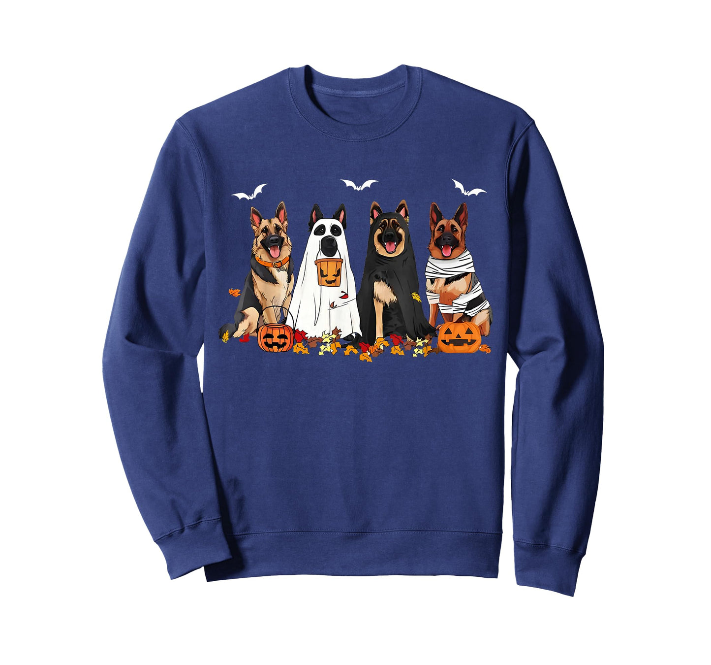 Funny Ghost German Shepherd Halloween Dog Mom Dog Witch T-Shirt