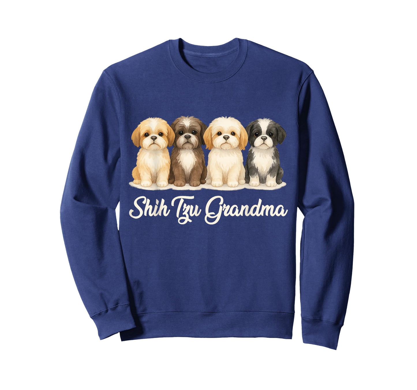 Shih Tzu Grandma Cute Dog Lover Gift Funny Women Puppy Owner T-Shirt