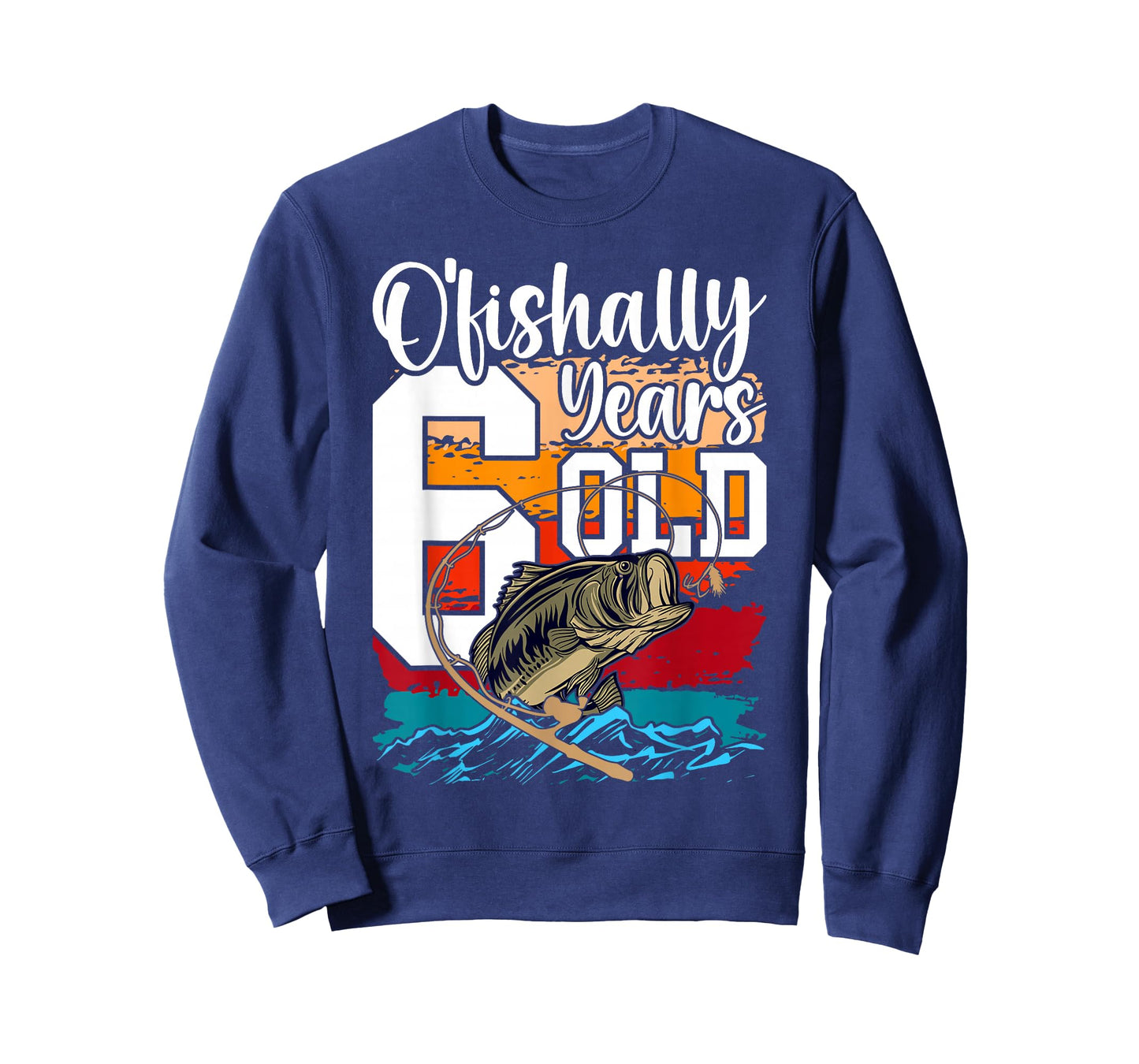 Ofishally 6 Years Old Fisherman 6th Birthday Fishing T-Shirt
