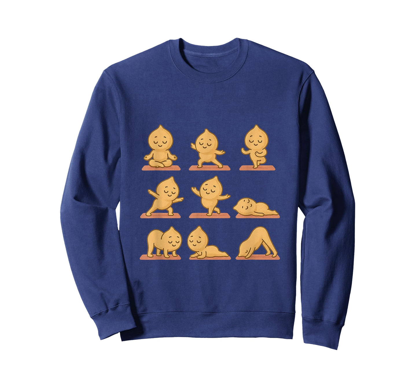 Chickpea Doing Yoga Vegan Kawaii Zen T-Shirt
