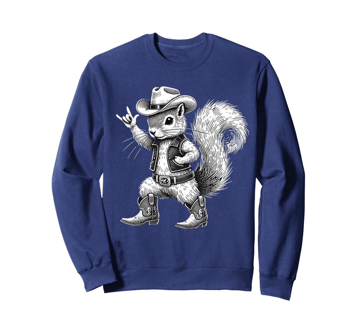 Vintage Squirrel Funny Cowboy Cowgirl Western Country Animal T-Shirt