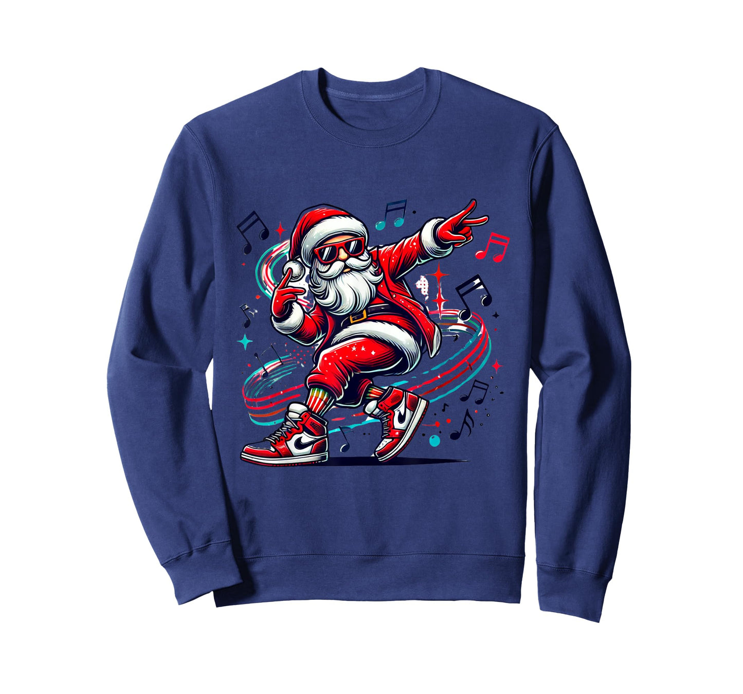 Christmas Santa Hip Hop Dance Funny Xmas T-Shirt
