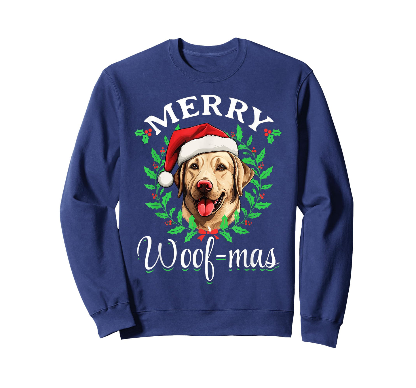 Labrador Retriever Merry Woof-mas Christmas X-mas T-Shirt