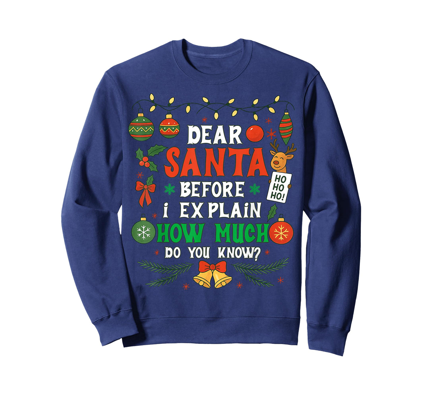 Dear Santa I Can Explain Funny Christmas Men Women Kids T-Shirt