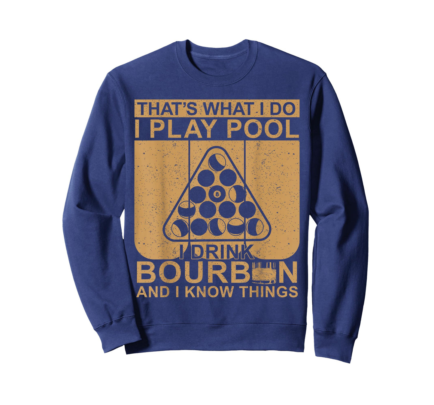 Bourbon Whisky Pool Funny Billiards Quote T-Shirt