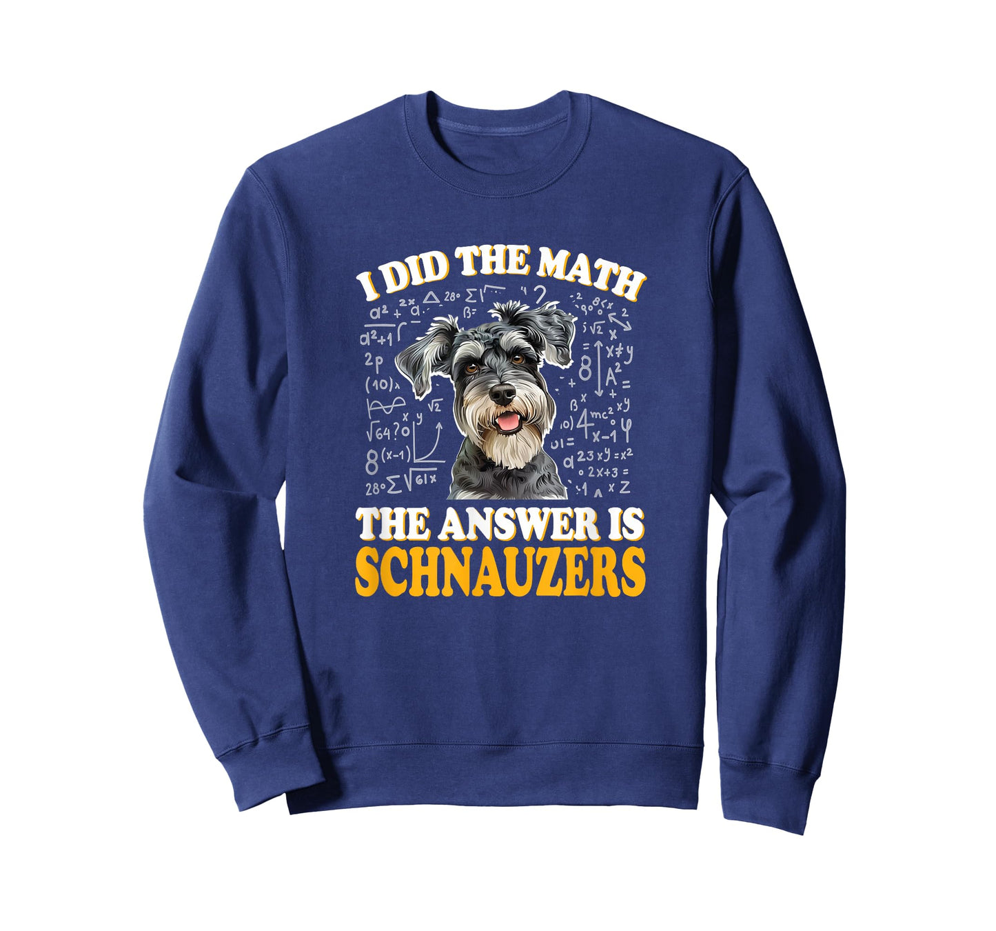 Funny Boys Girls Kids I Did The Math Answer Schnauzers Lover T-Shirt