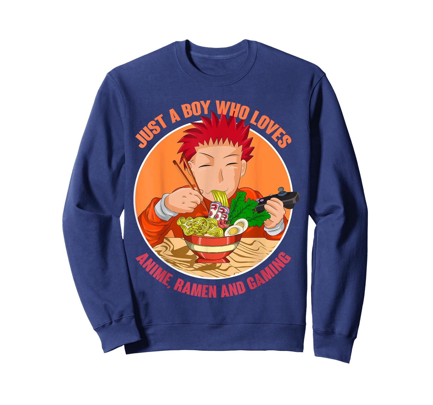 Just A Boy Who Loves Anime Ramen And Gaming Japan Anime T-Shirt