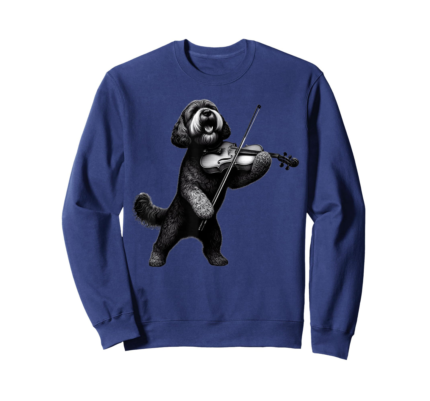 Funny Dog Playing Violin Violinist Orchestra Musician T-Shirt