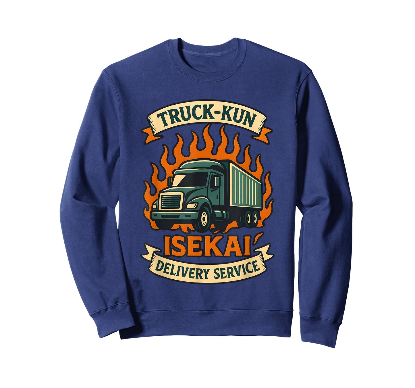 Funny Retro Anime Otaku Truck-Kun Isekai Delivery Service T-Shirt