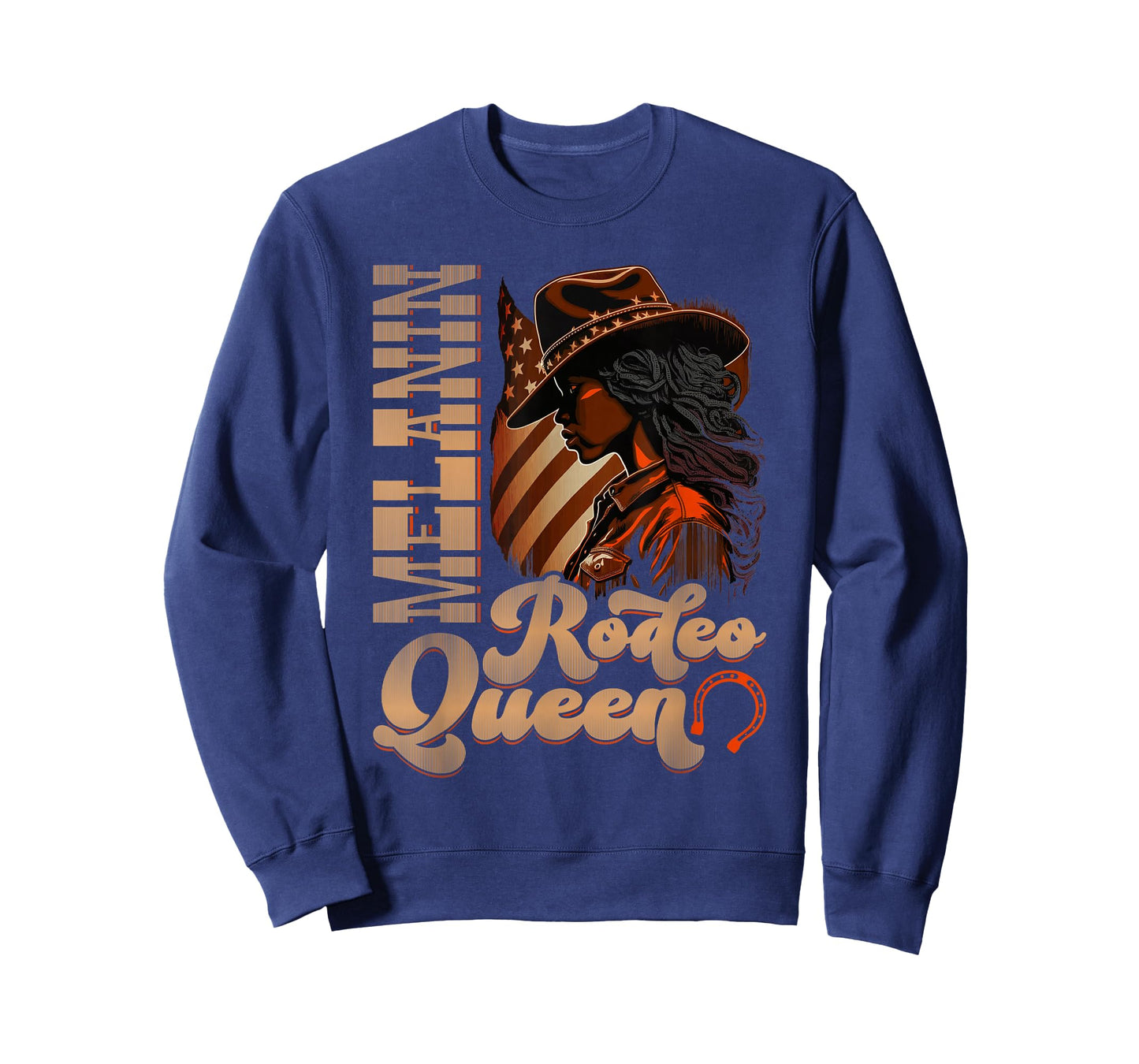 Melanin Rodeo Queen Country African-American Cowgirl T-Shirt