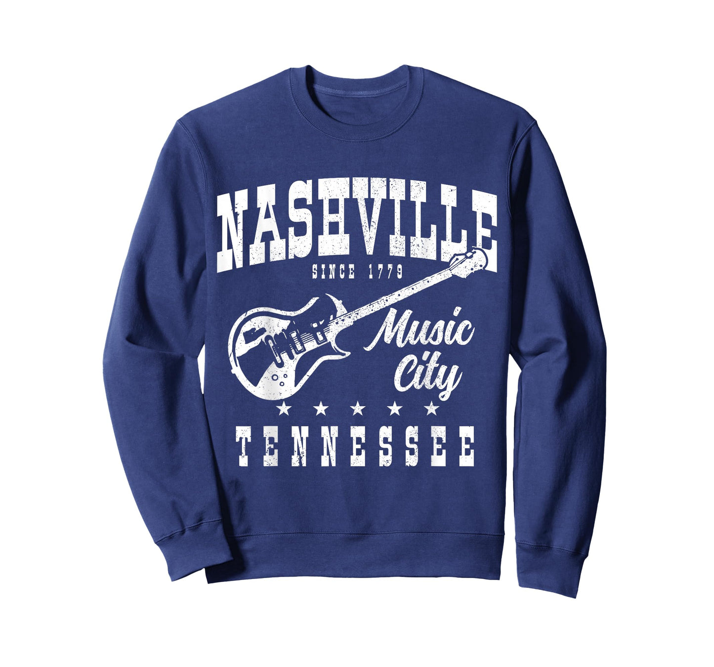 Nashville Tennessee Country Music City Guitar Player Vintage T-Shirt