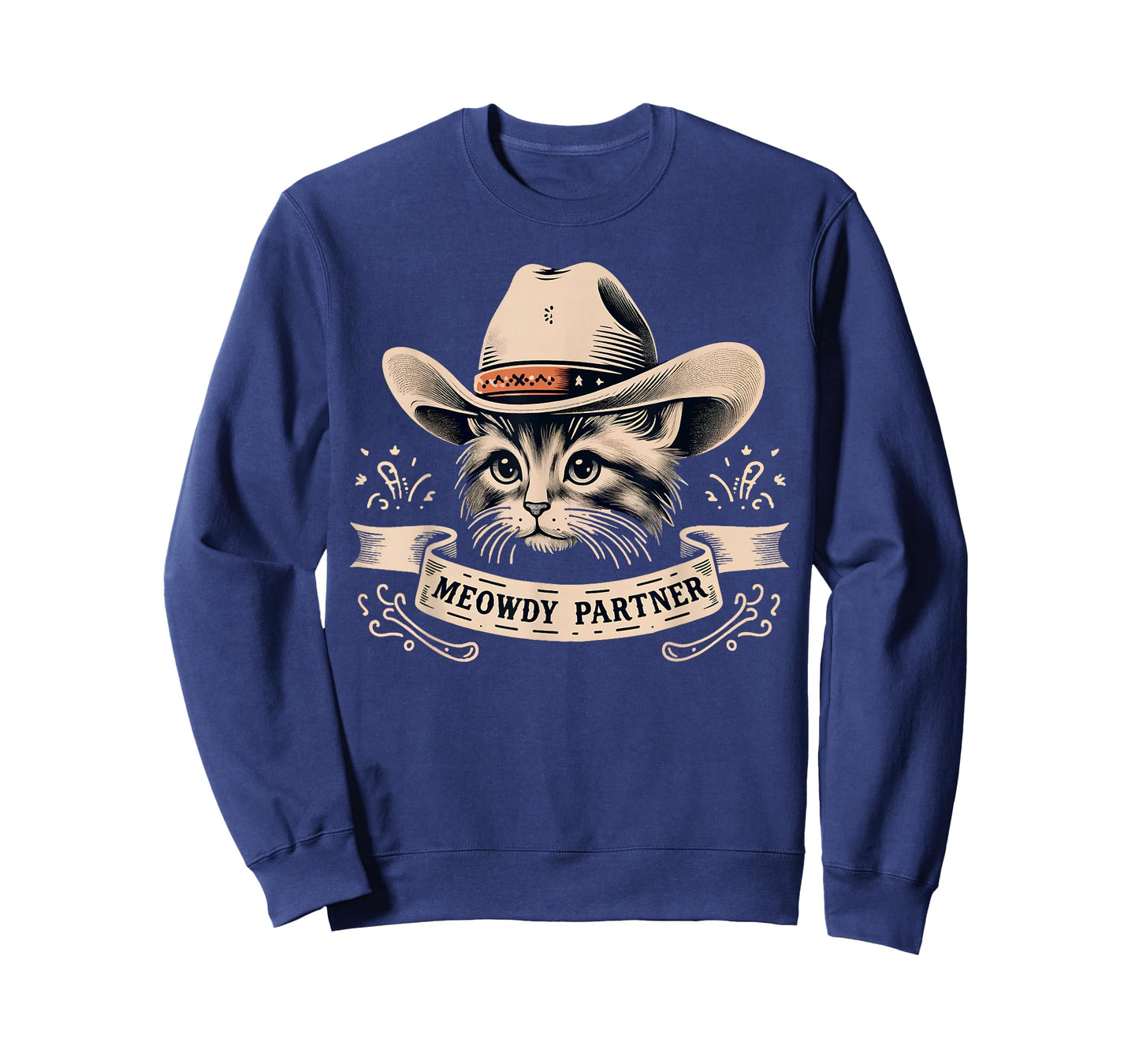 Cat Cowboy Funny Mashup Meowdy Partner Western Countries T-Shirt