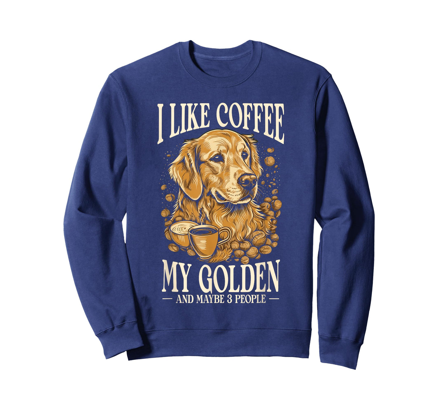 Coffee And Dogs Golden Retriever Mom And Dad T-Shirt