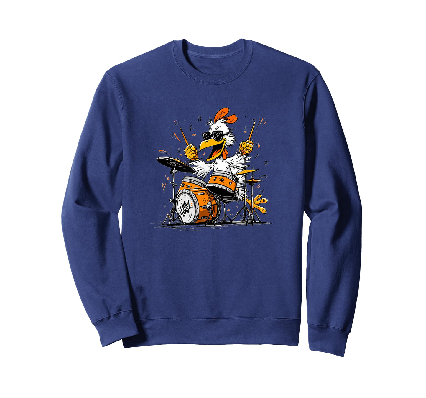 Cool Rock Chicken with Drums for Awesome Drummer T-Shirt