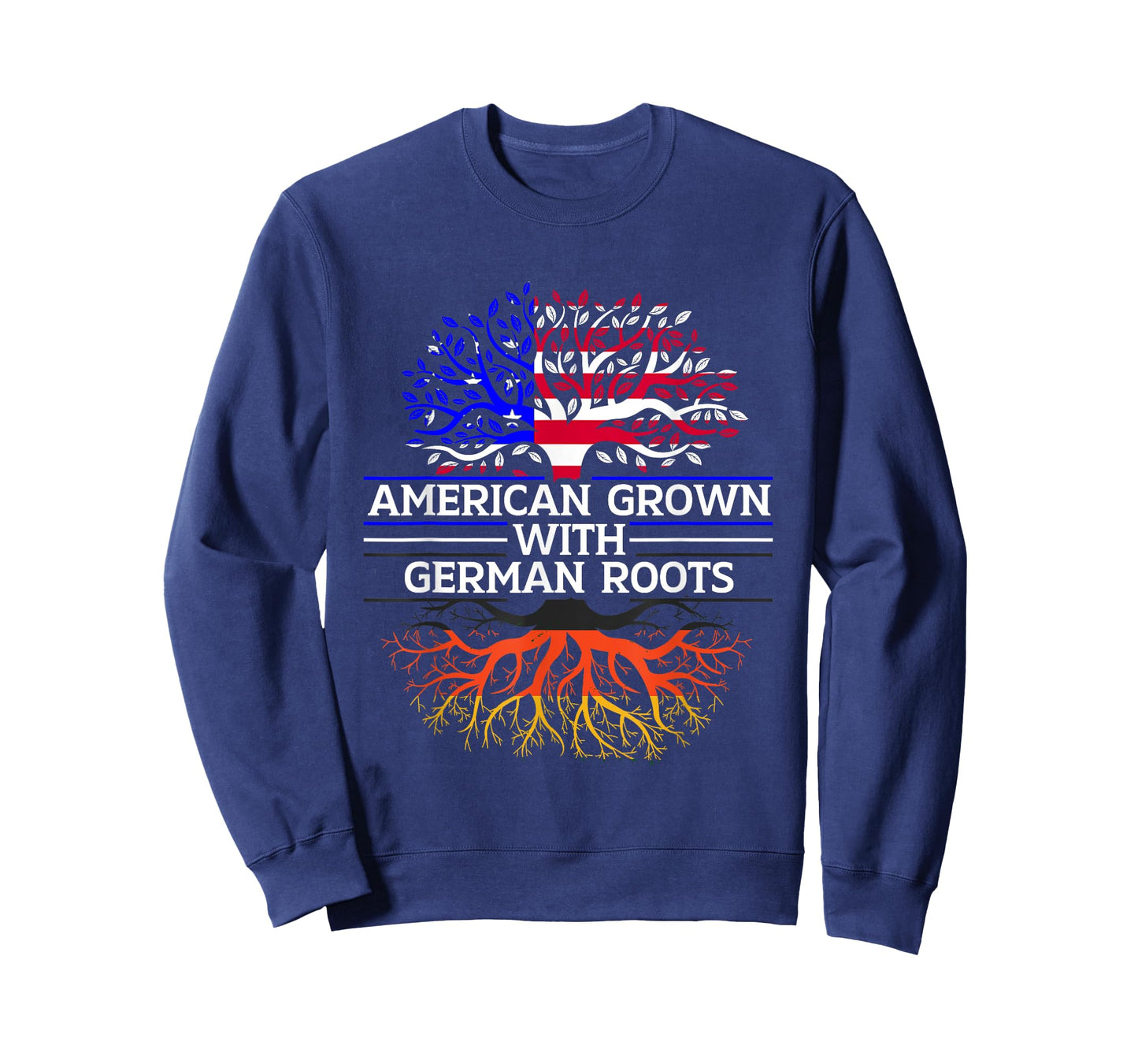 USA Flag America Vacation Friends Holidays Family American Grown With German Roots Germany Deutsch Pride T-Shirt