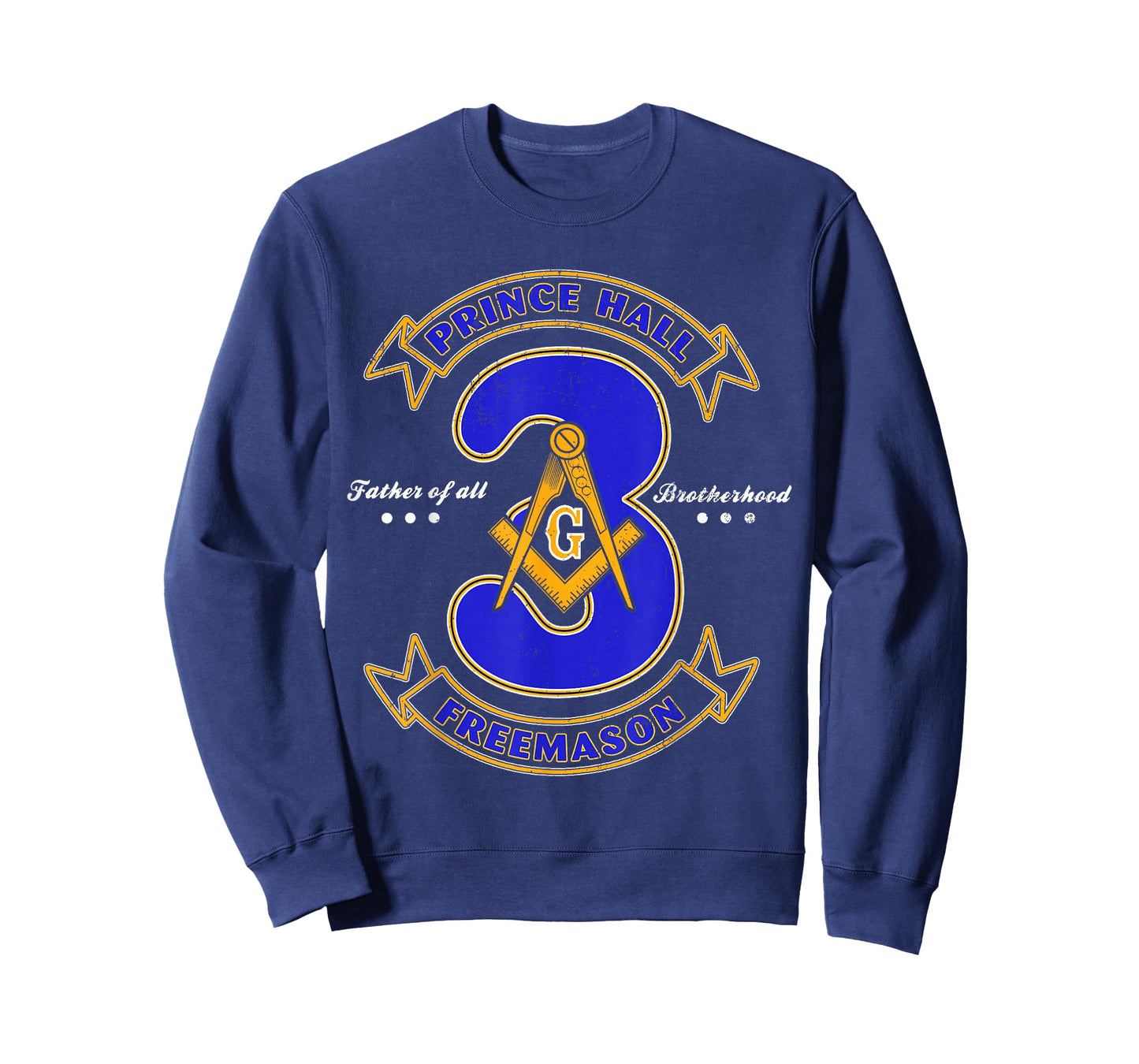 Prince Hall Mason Brotherhood 3 Degrees Of Light Freemason T-Shirt
