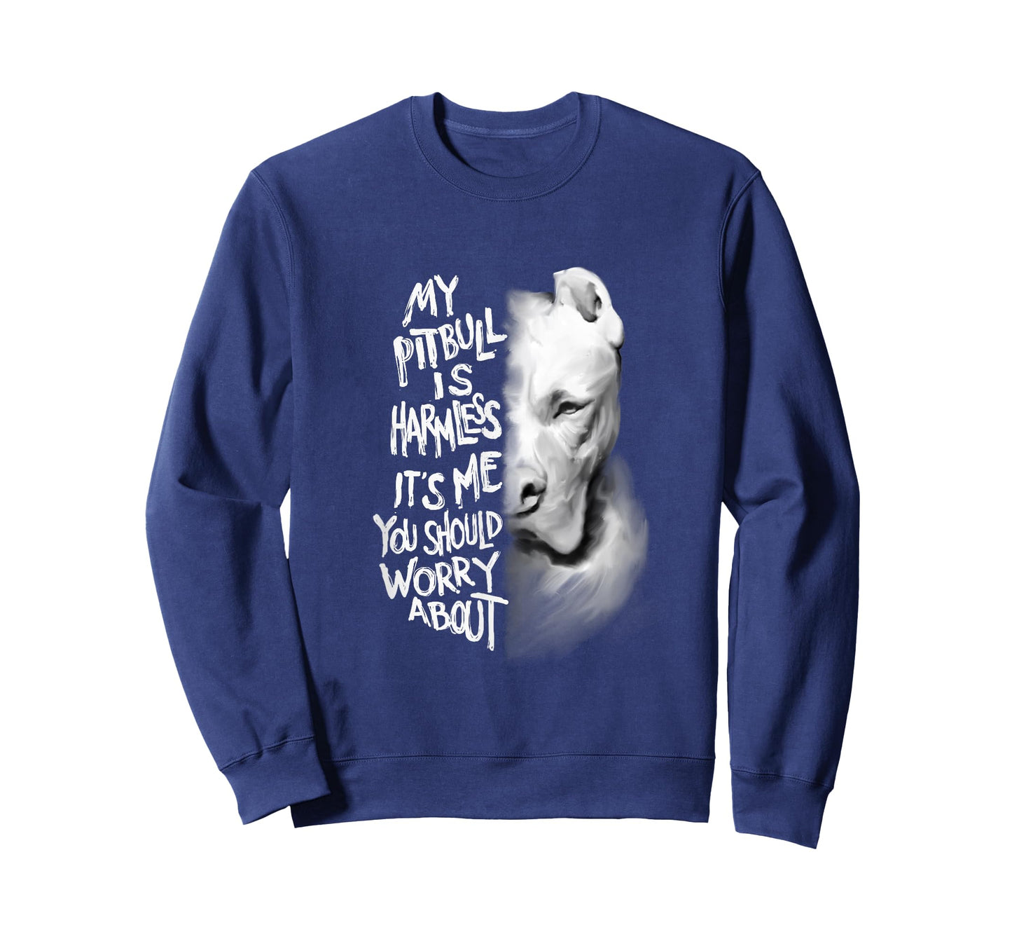 My Pitbull is Harmless Quote Dog Items Owner T-Shirt Small