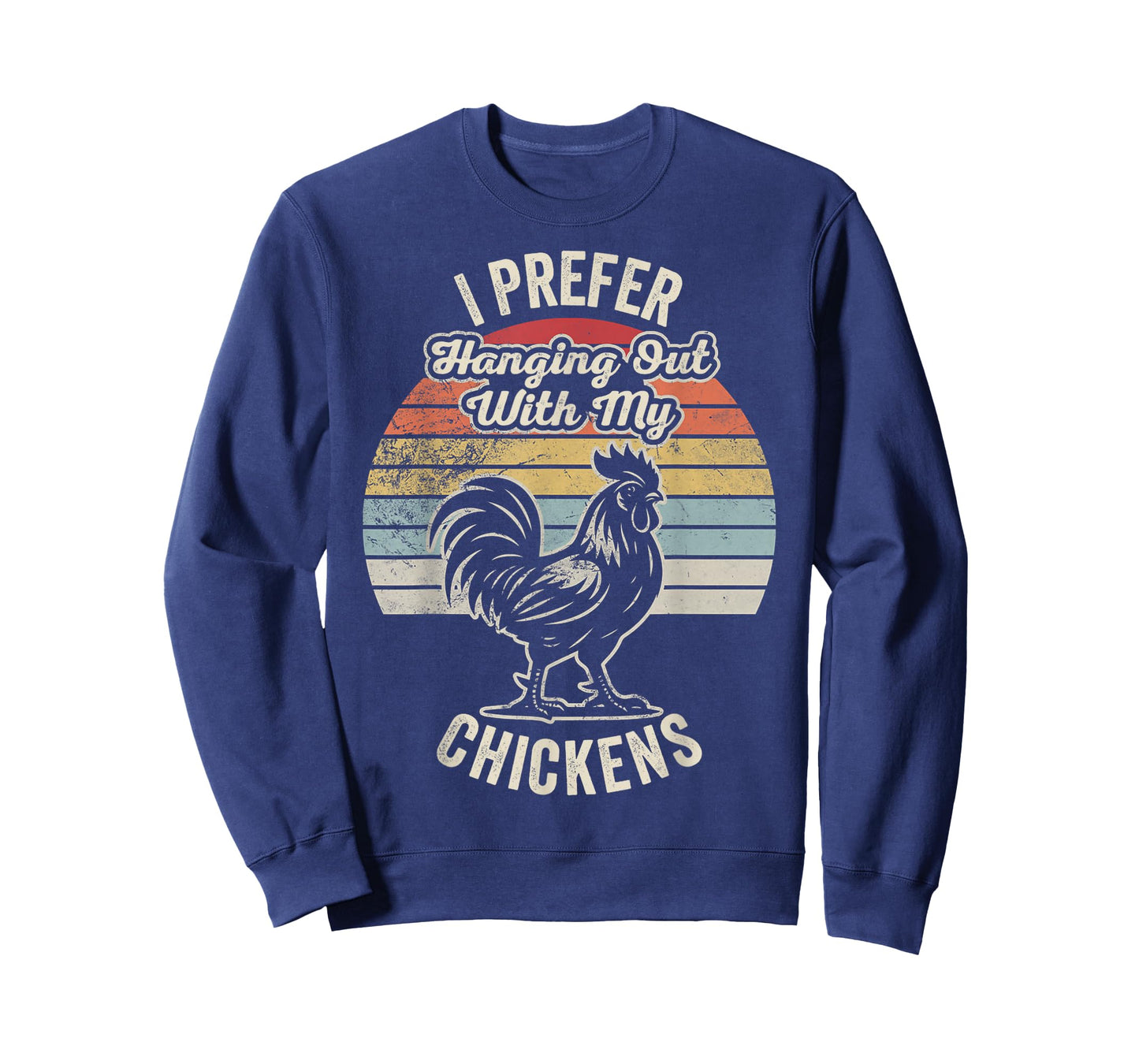I Prefer Hanging Out with My Chickens Retro T-Shirt