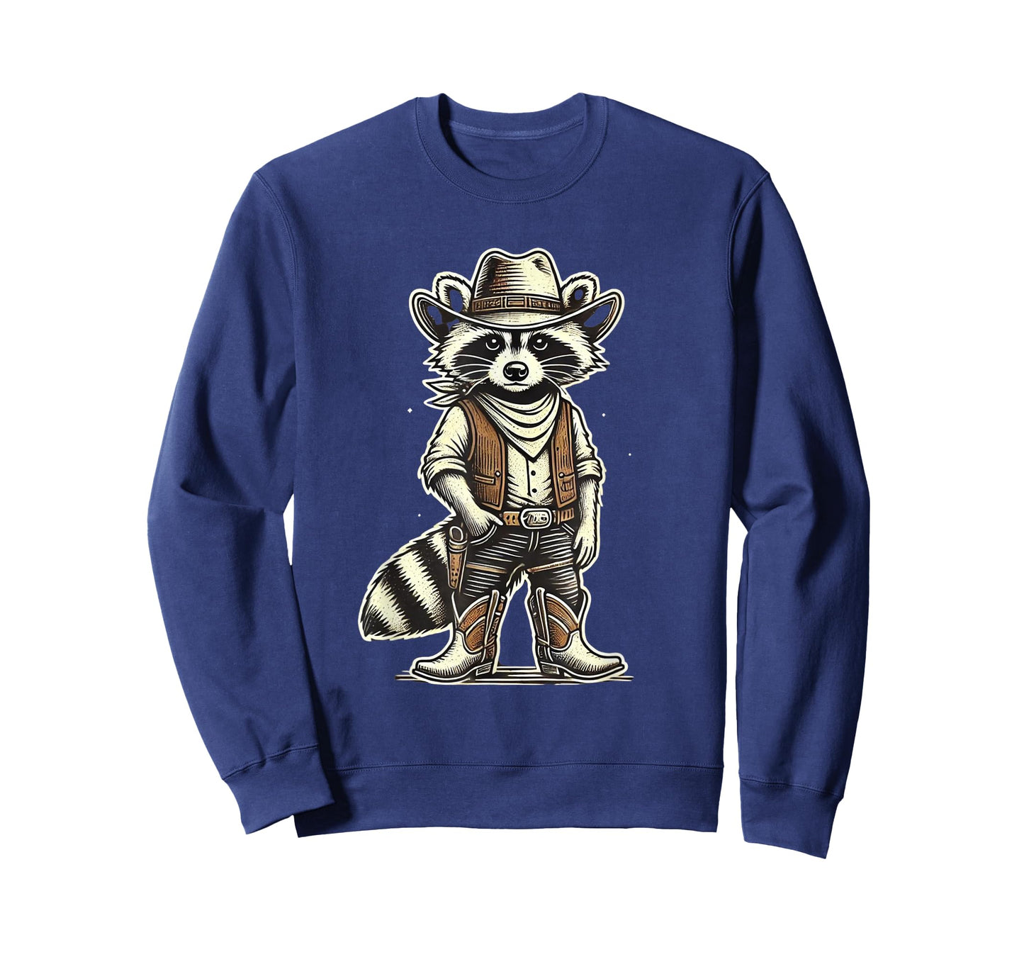Raccoon Cowboy Cowgirl Racoons Vintage Country Western T-Shirt