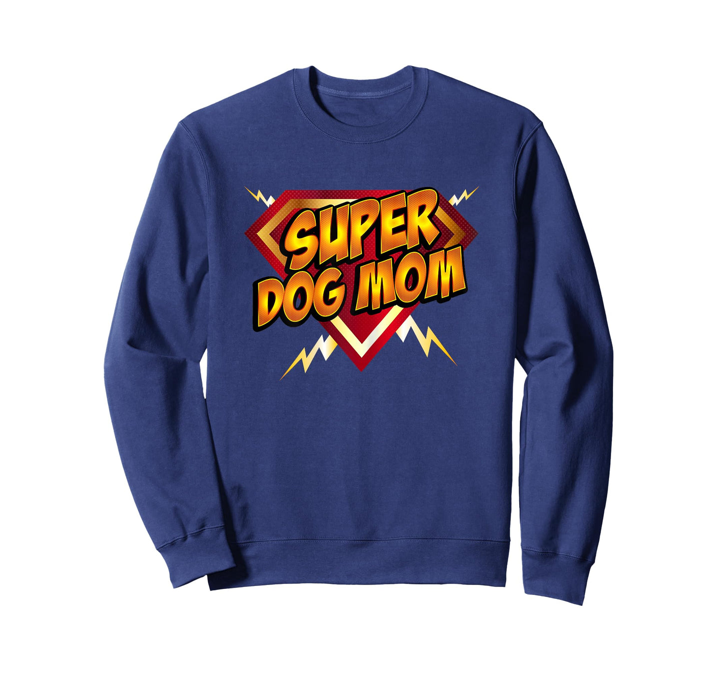 Super Dog Mom Superhero Dog Lover Comic Book Style T-Shirt