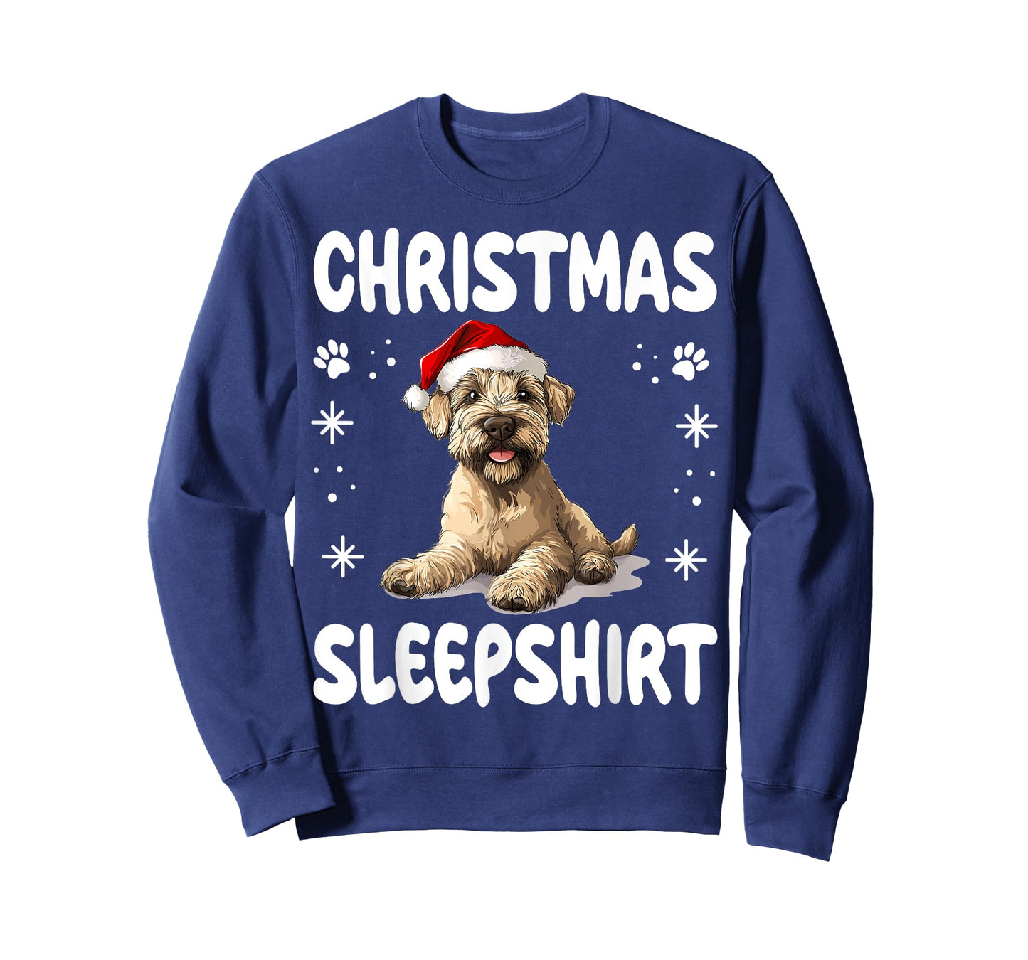 Soft Coated Wheaten Terrier Dog Nightgown Pajama Christmas T-Shirt for Men Women Kids