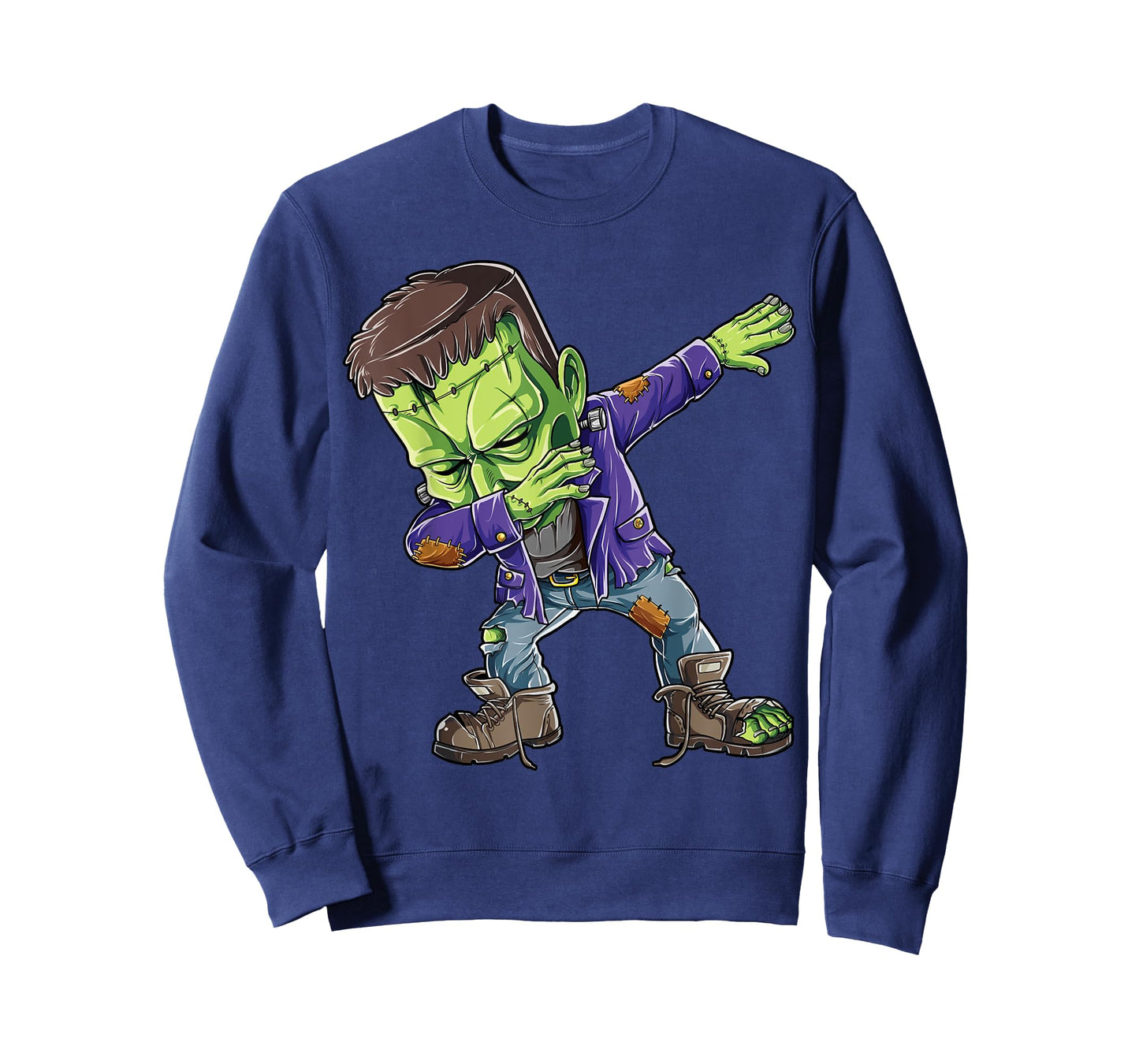 Halloween Boys Men Dabbing Frankenstein Monster Zombie Dab T-Shirt