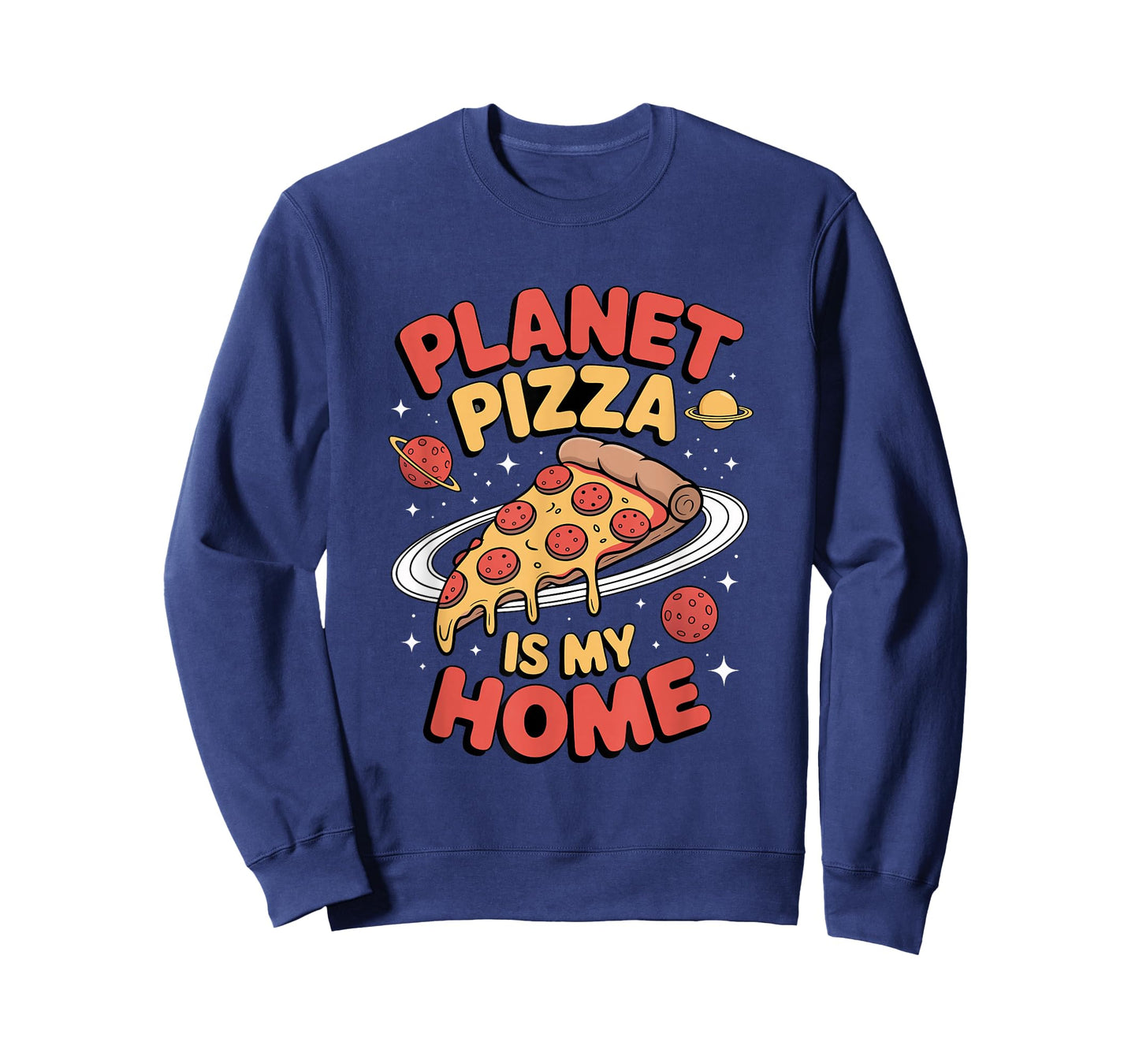Planet Pizza is My Home Cosmic Foodie Fun Style T-Shirt