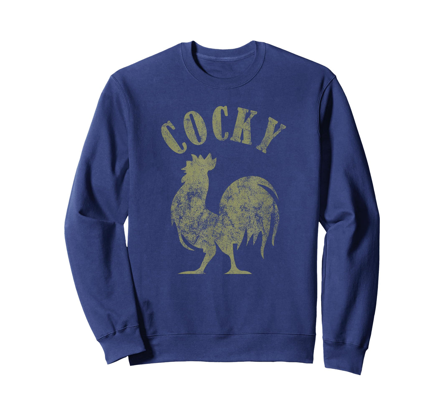 Funny Vintage Retro Distressed Cocky Rooster Lover Men T-Shirt