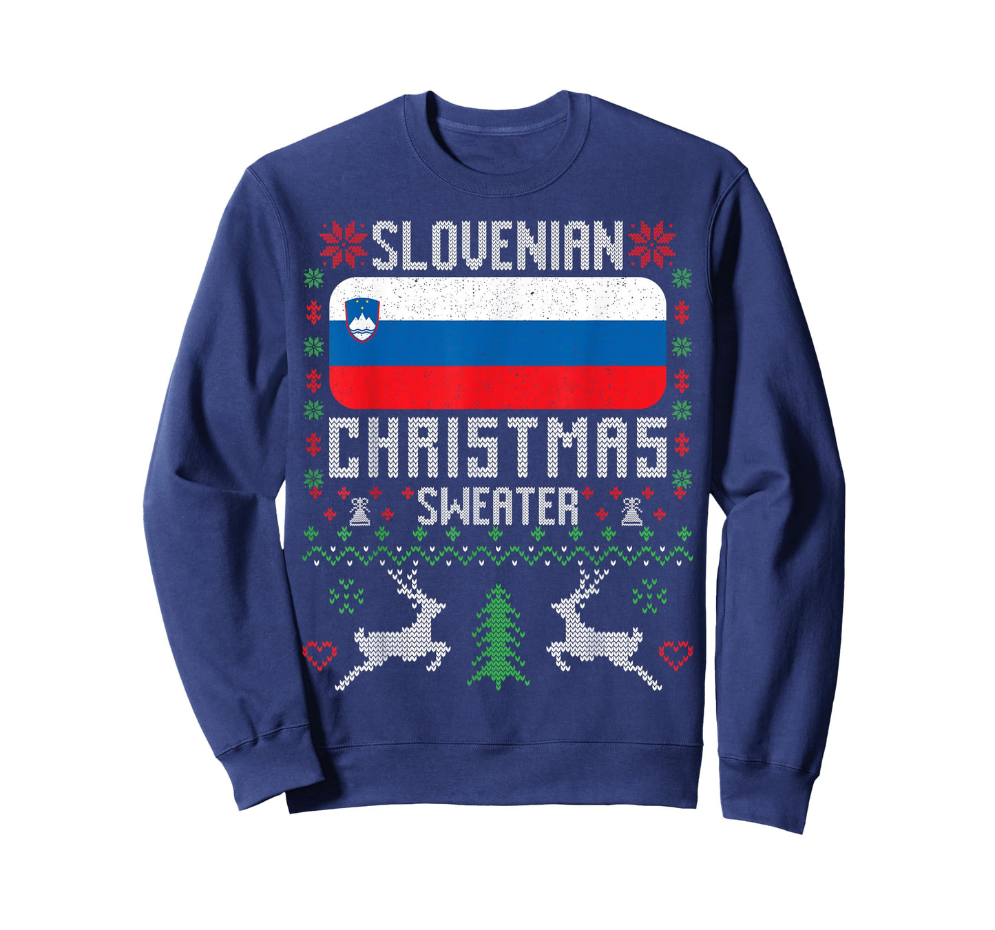 Slovenia Flag Slovenian Christmas Sweater T-Shirt
