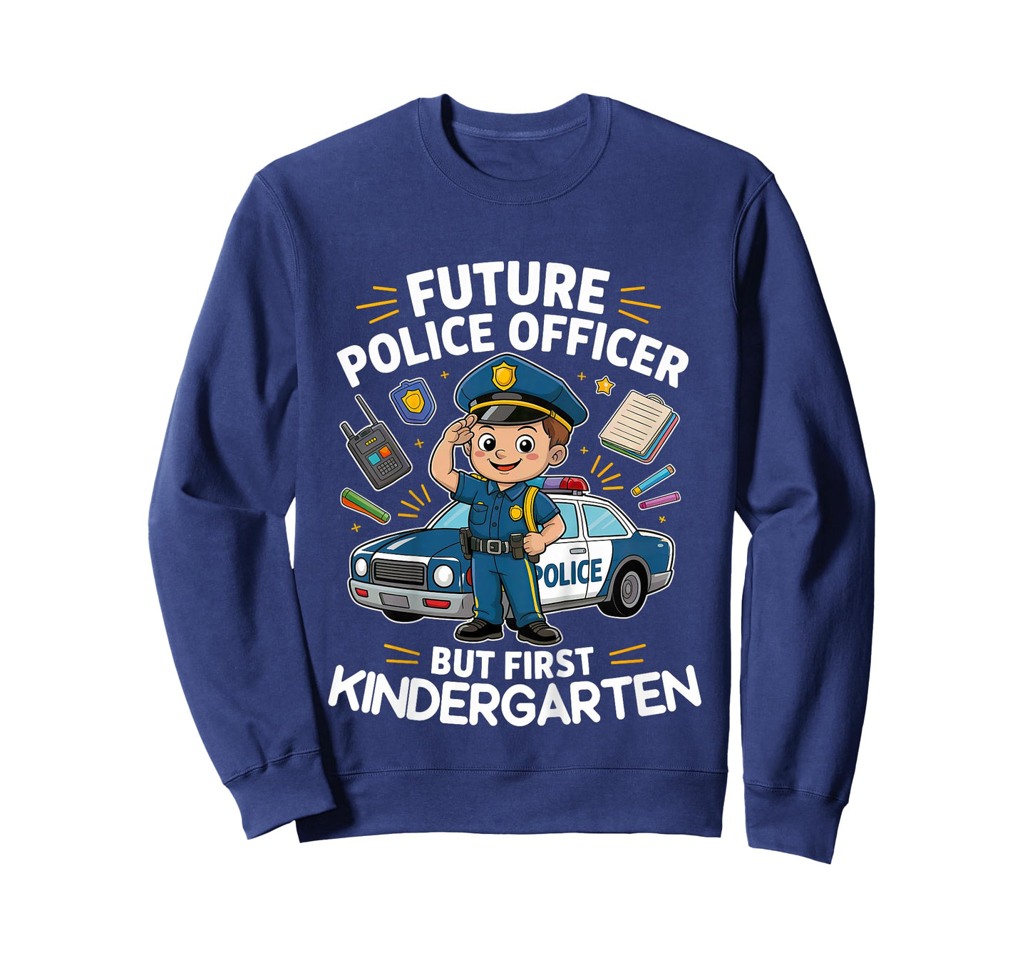 Kids Future Police Officer Kindergarten Back to School Boys Kids T-Shirt