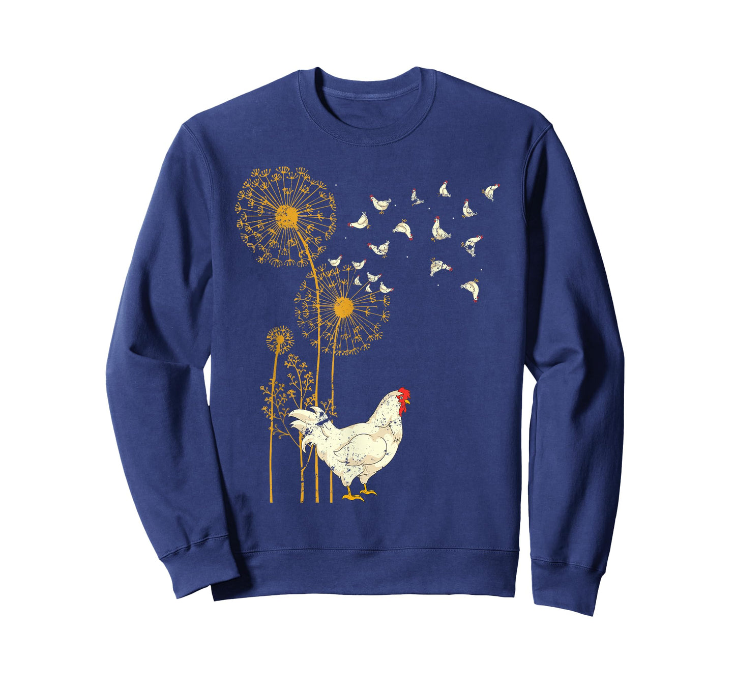 Farmer Poultry Bird Flower Farm Animal Dandelion Chicken T-Shirt