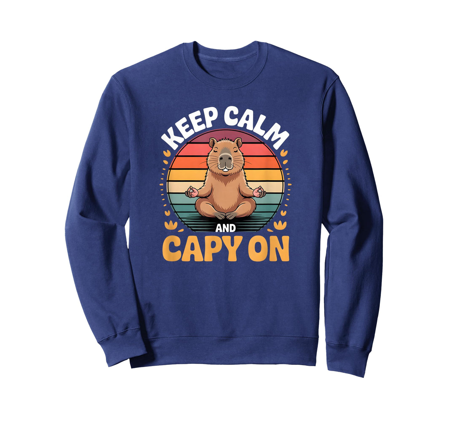 Vintage Capybara Clothing - Keep Calm and Capy On T-Shirt