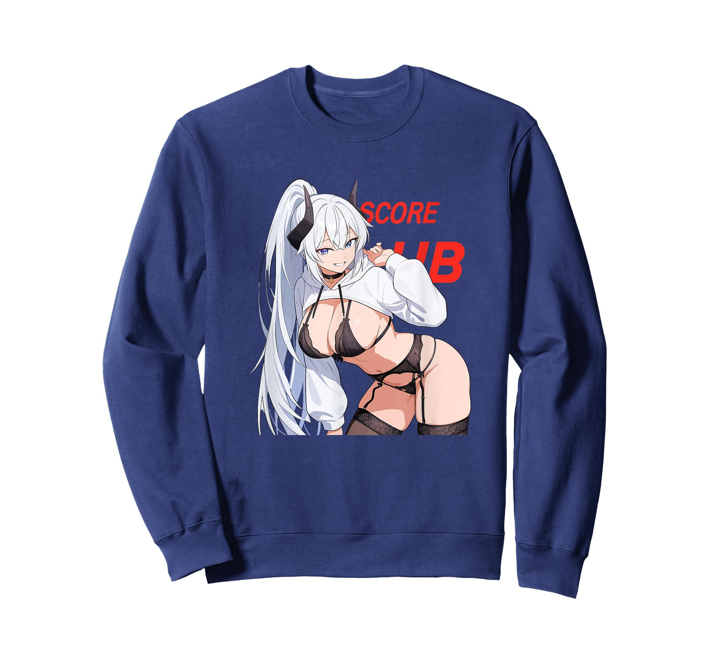Waifu Sexy Anime Girl Horns Japanese Manga Style T-Shirt