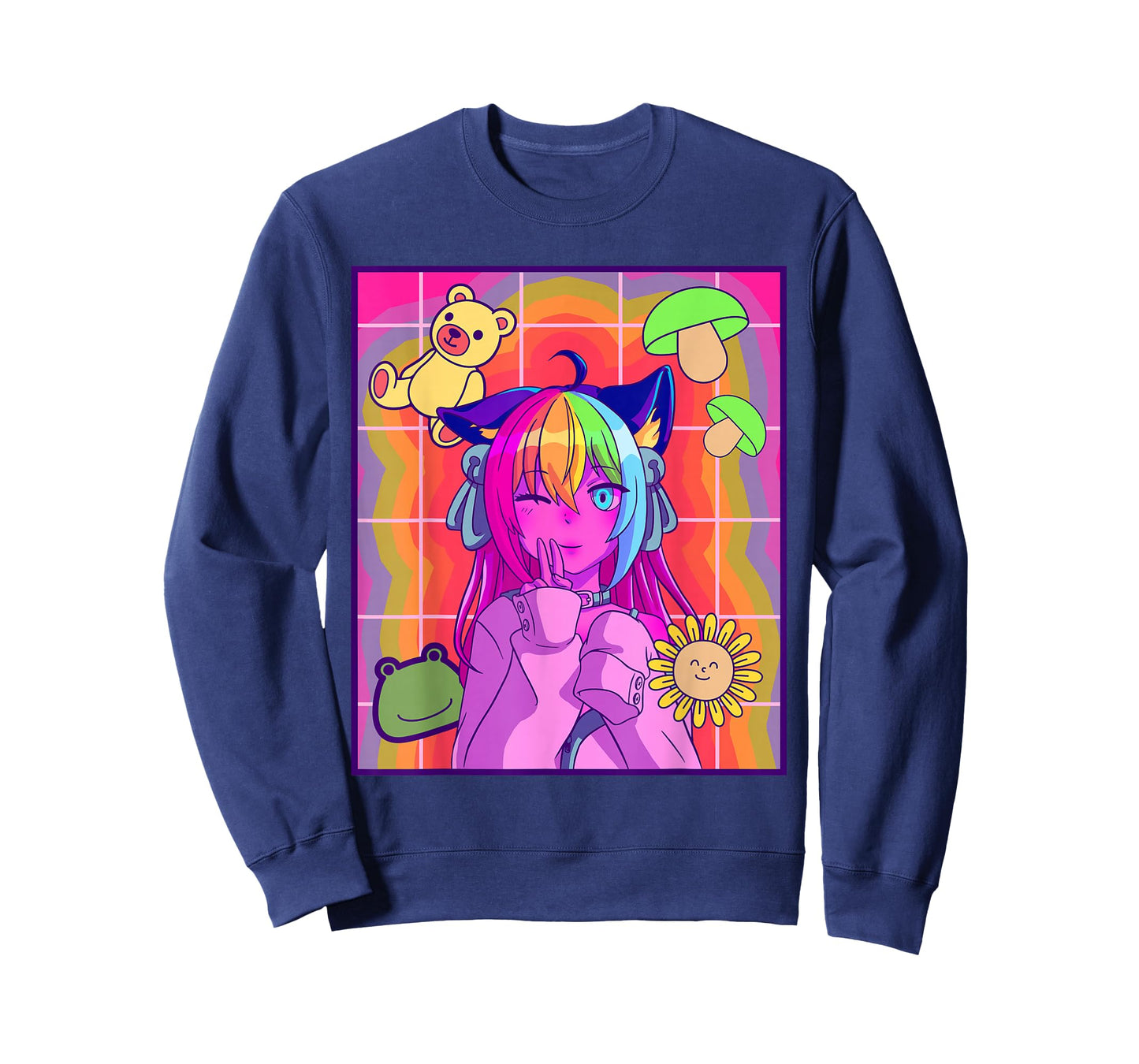 Kidcore Aesthetic Kawaii Anime Girl Old Indie 80s 90s Retro T-Shirt