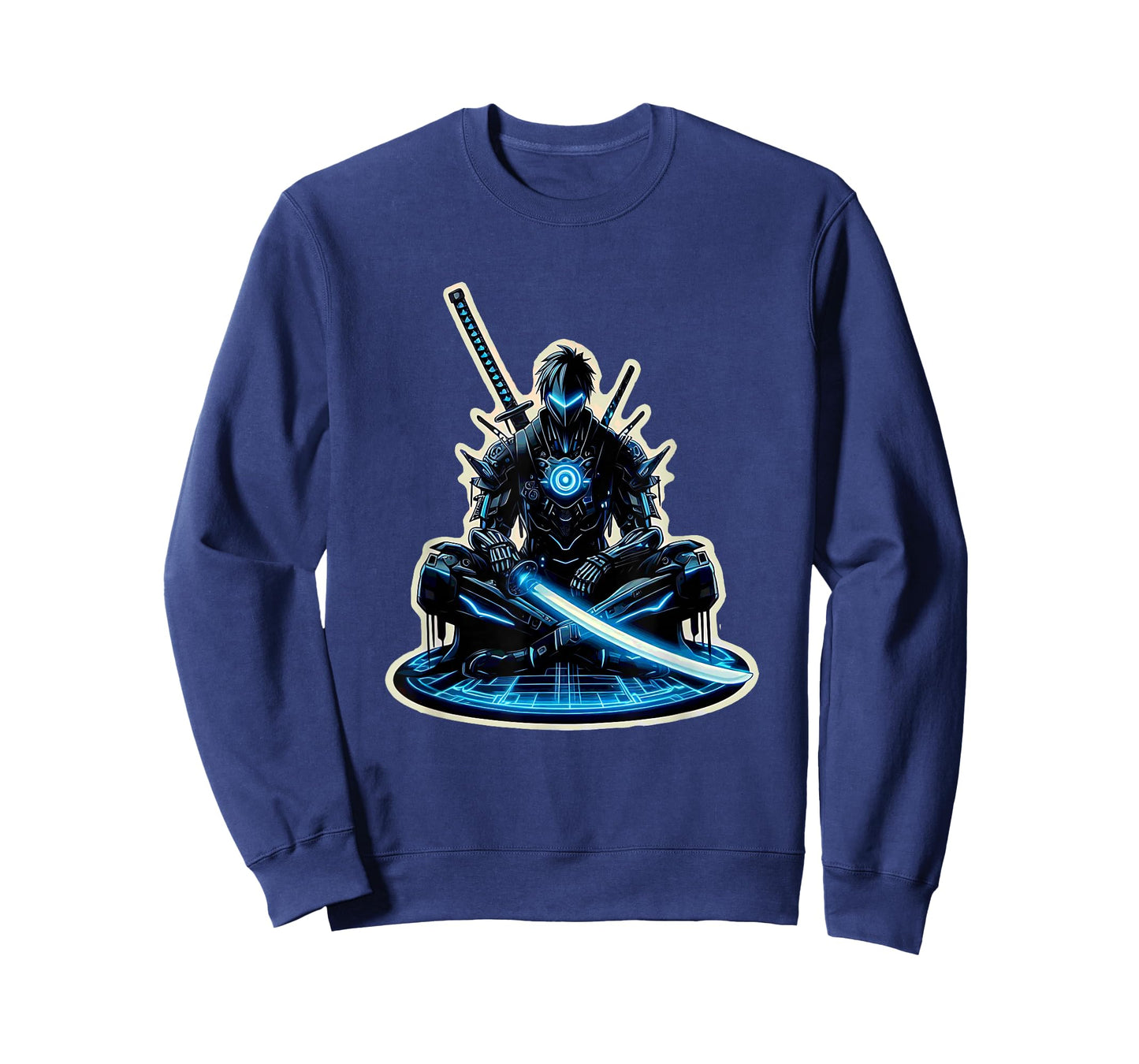 Anime Samurai Gamer Warrior Sci-Fi Cyber Punk Futuristic T-Shirt