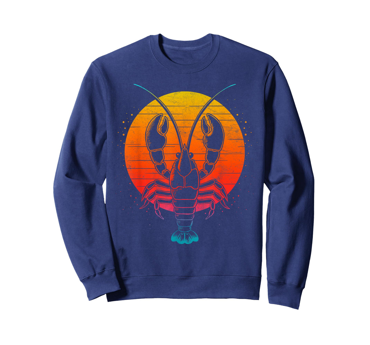 Crawfish Boil Party Retro Sunset Cool Lobster Cajun Festival T-Shirt
