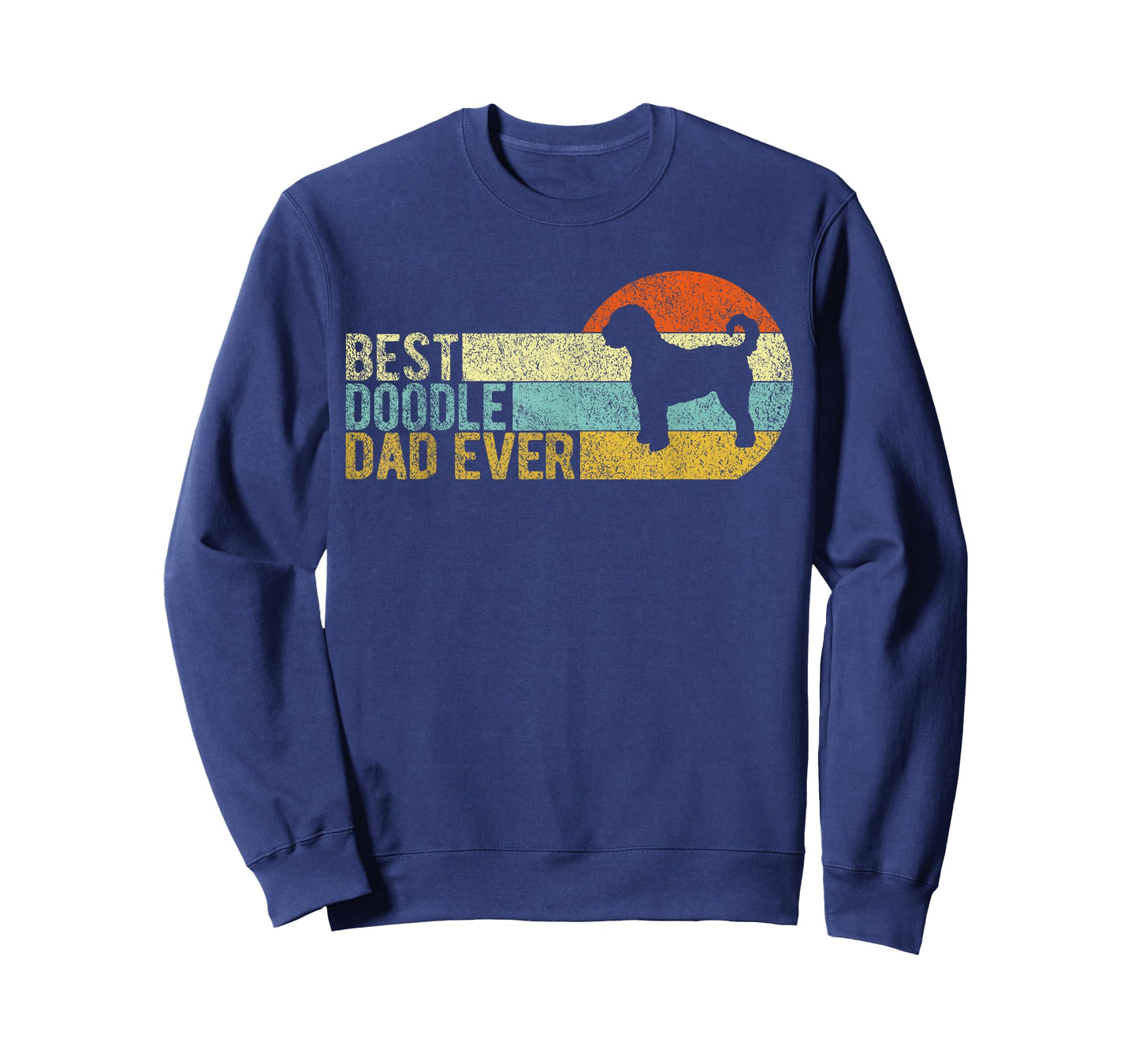 Best Doodle Dad Ever Retro Vintage Goldendoodle T-Shirt