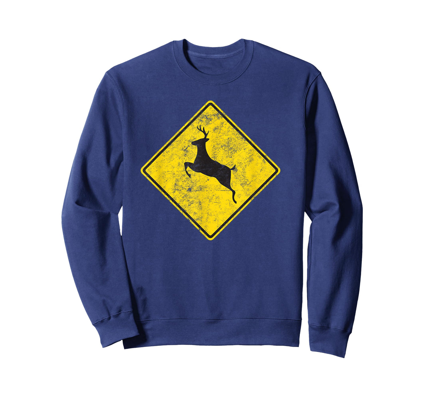 Deer Crossing Road TShirt Vintage Distressed Look T-Shirt